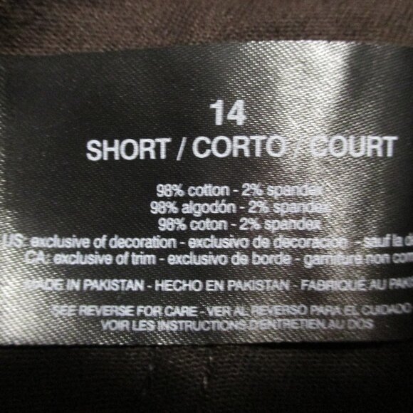 Gloria Vanderbilt pants NEW Amanda dark chocolate brown stretchy size 14S - Picture 4 of 10